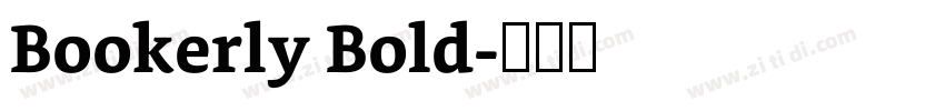 Bookerly Bold字体转换
